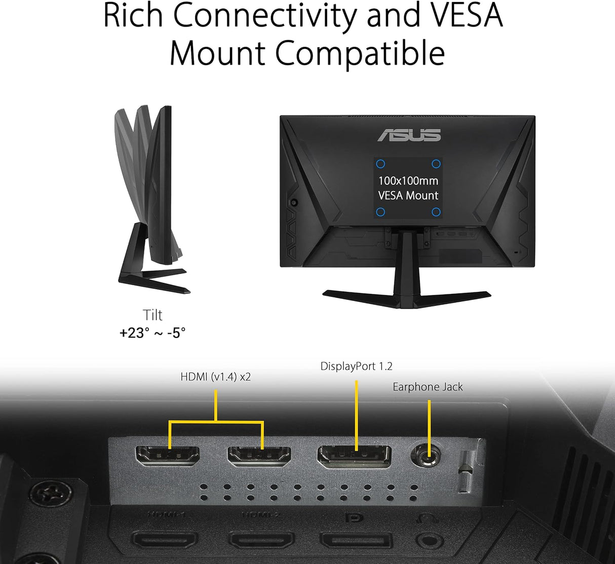 Monitor ASUS TUF Gaming 23.8 165Hz 1ms VG247Q1A