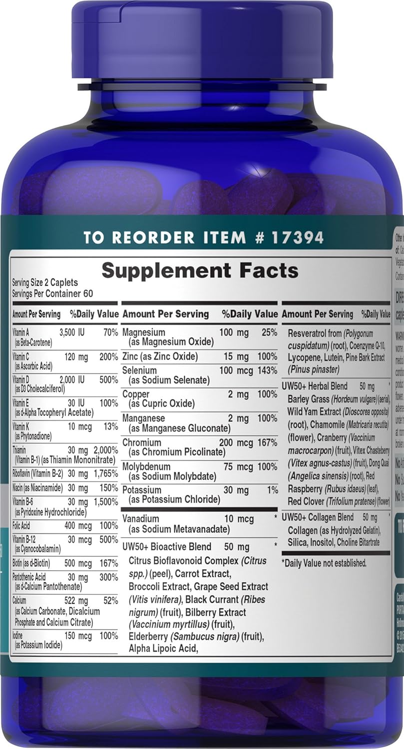 Cápsulas Multivitamínicas Ultra Woman 50 Plus con Zinc