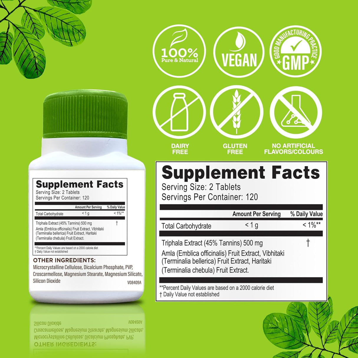 Suplemento GuruNanda Digestiva Triphala dietético con amla