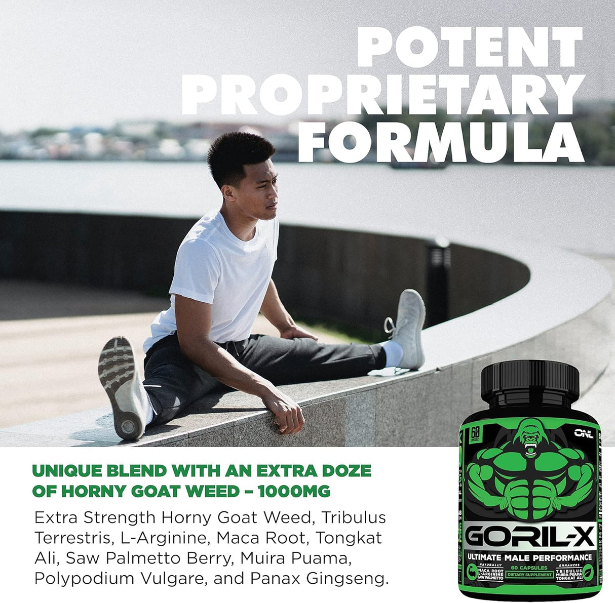 Suplemento GORIL-X - Ultimate 6-EN-1 Mejora masculina 60 und