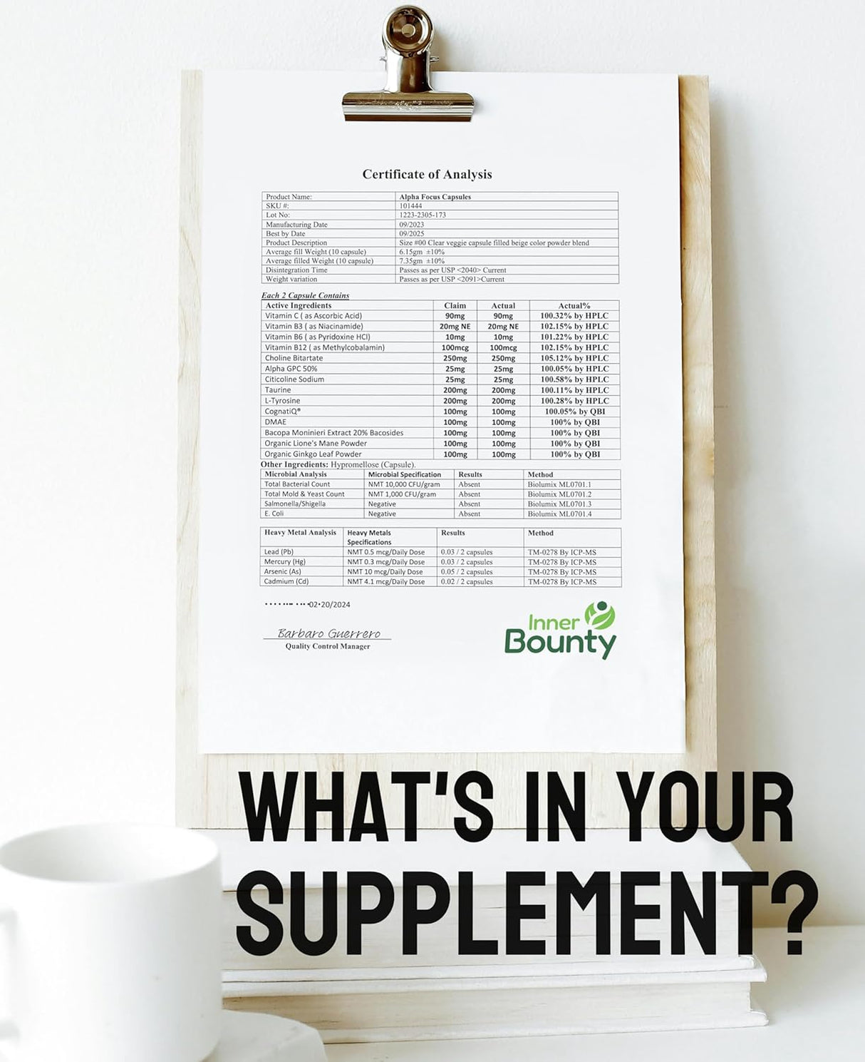 Suplemento Nootrópico Focus 14-en-1 con Lions Mane y Alpha GPC