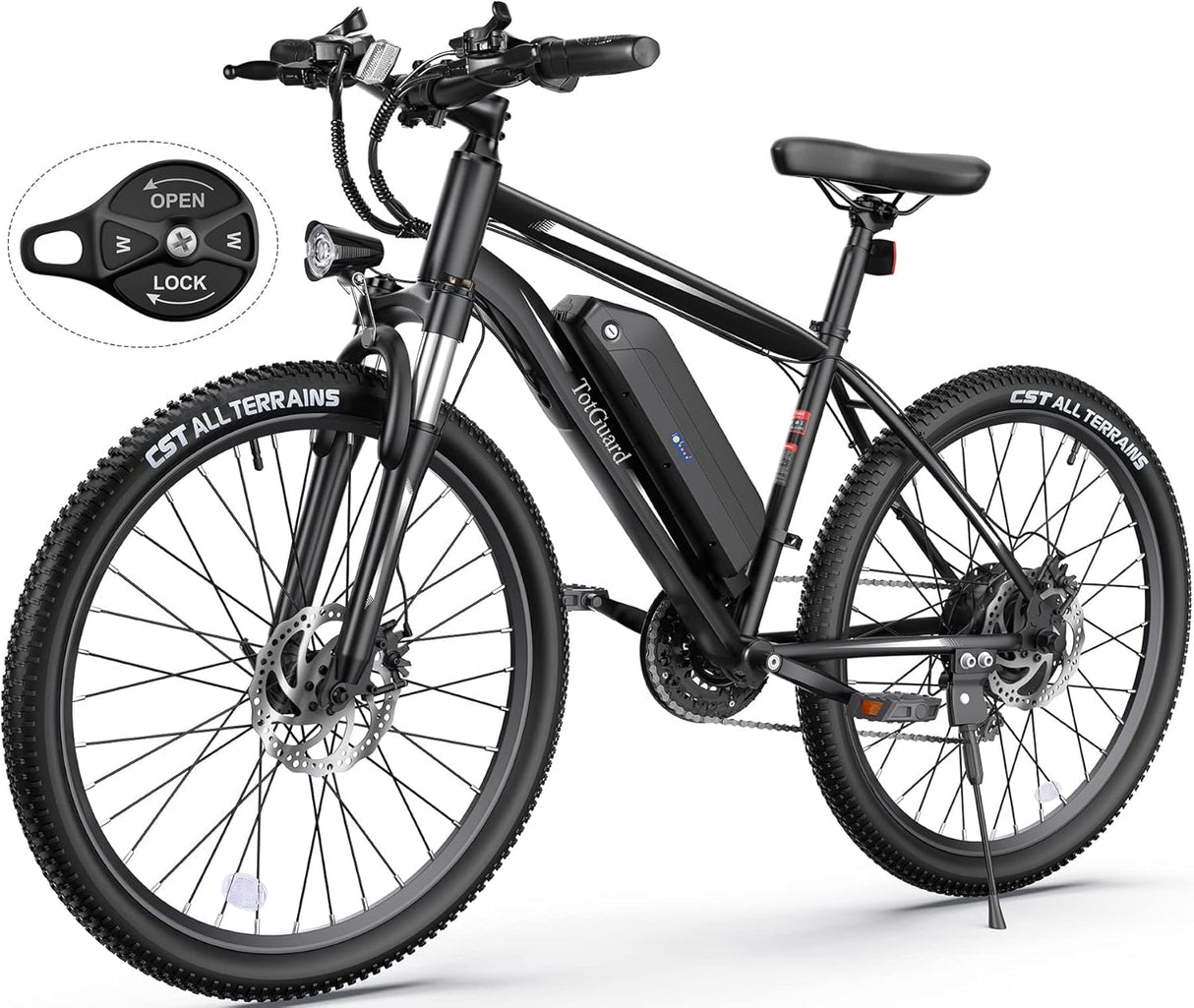 Bicicleta Eléctrica Wooken 750W, 55mi, 21 Velocidades, 27.5