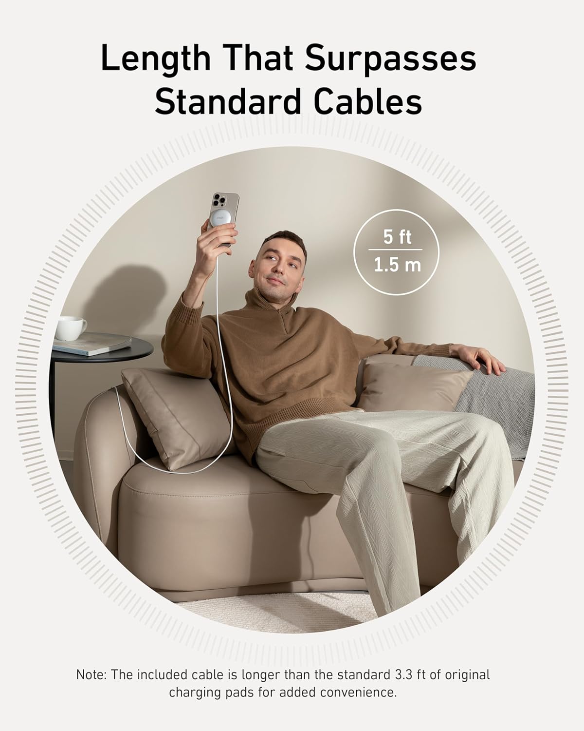 Cargador inalámbrico para celulares magnético Anker