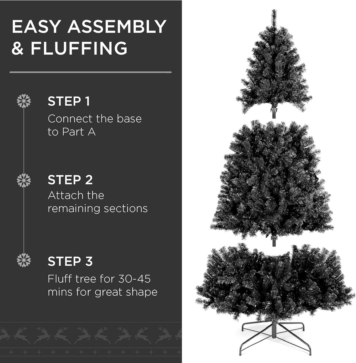 Árbol de Navidad Artificial 6ft Best Choice Products, 250 Luces