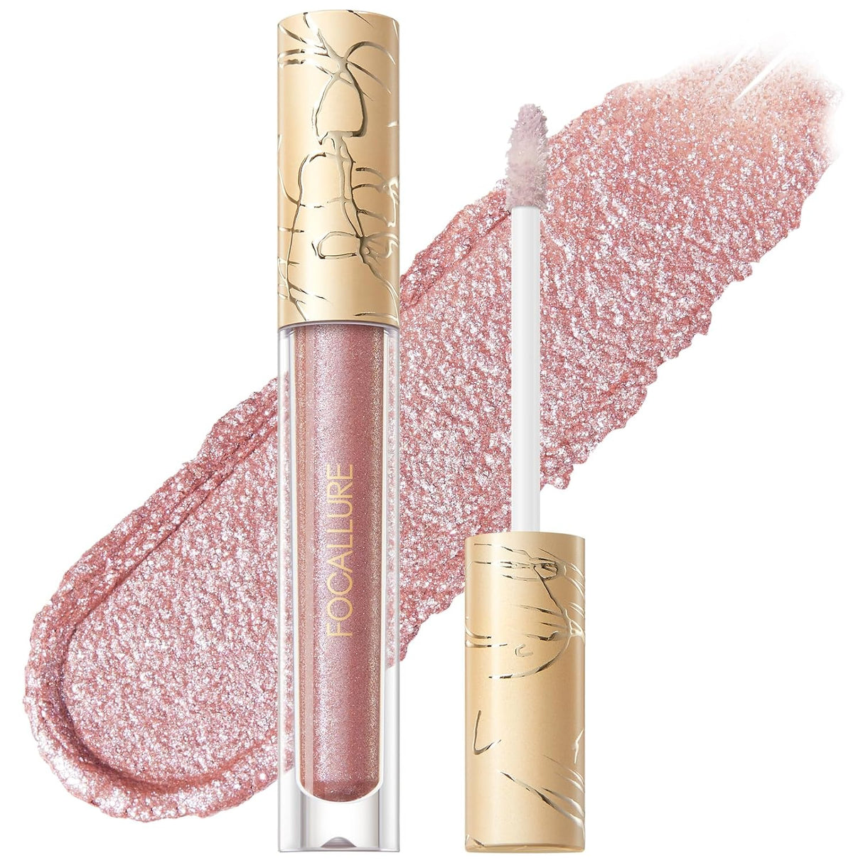 Lipstick líquido metalizado, larga duración e impermeable