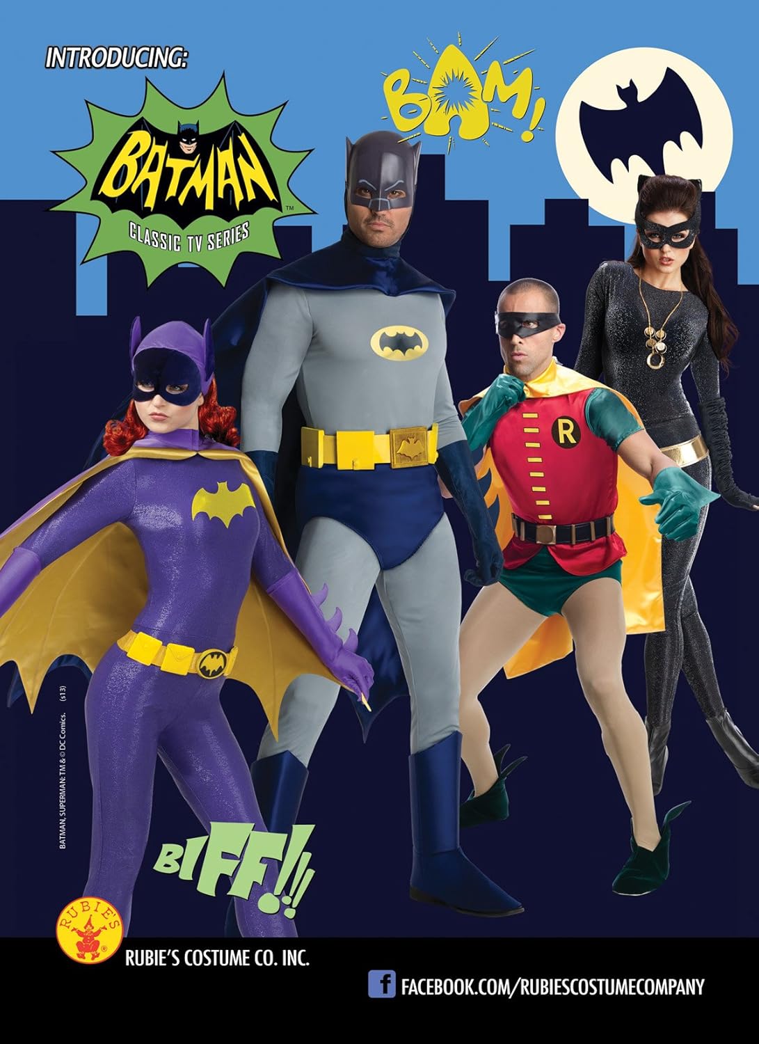 Disfraz de traje clásico de televisión, Batman 1966.