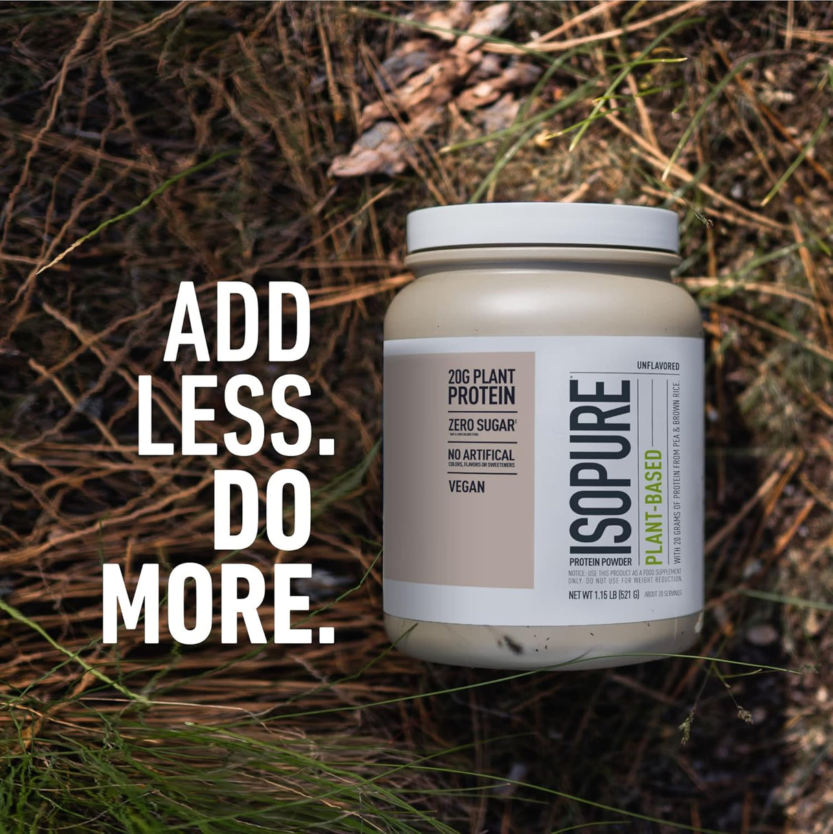 Isopure Proteína Vegetal Sin Lactosa y Gluten 20g