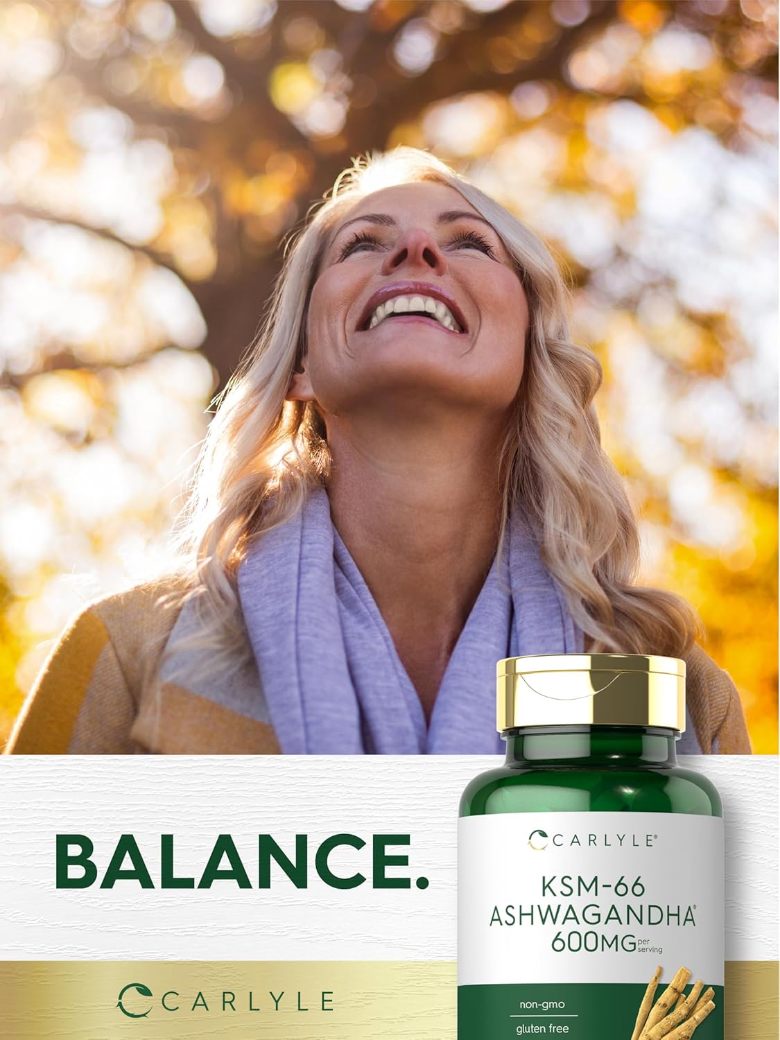 Carlyle KSM-66 Ashwagandha 600mg 120 Caplets