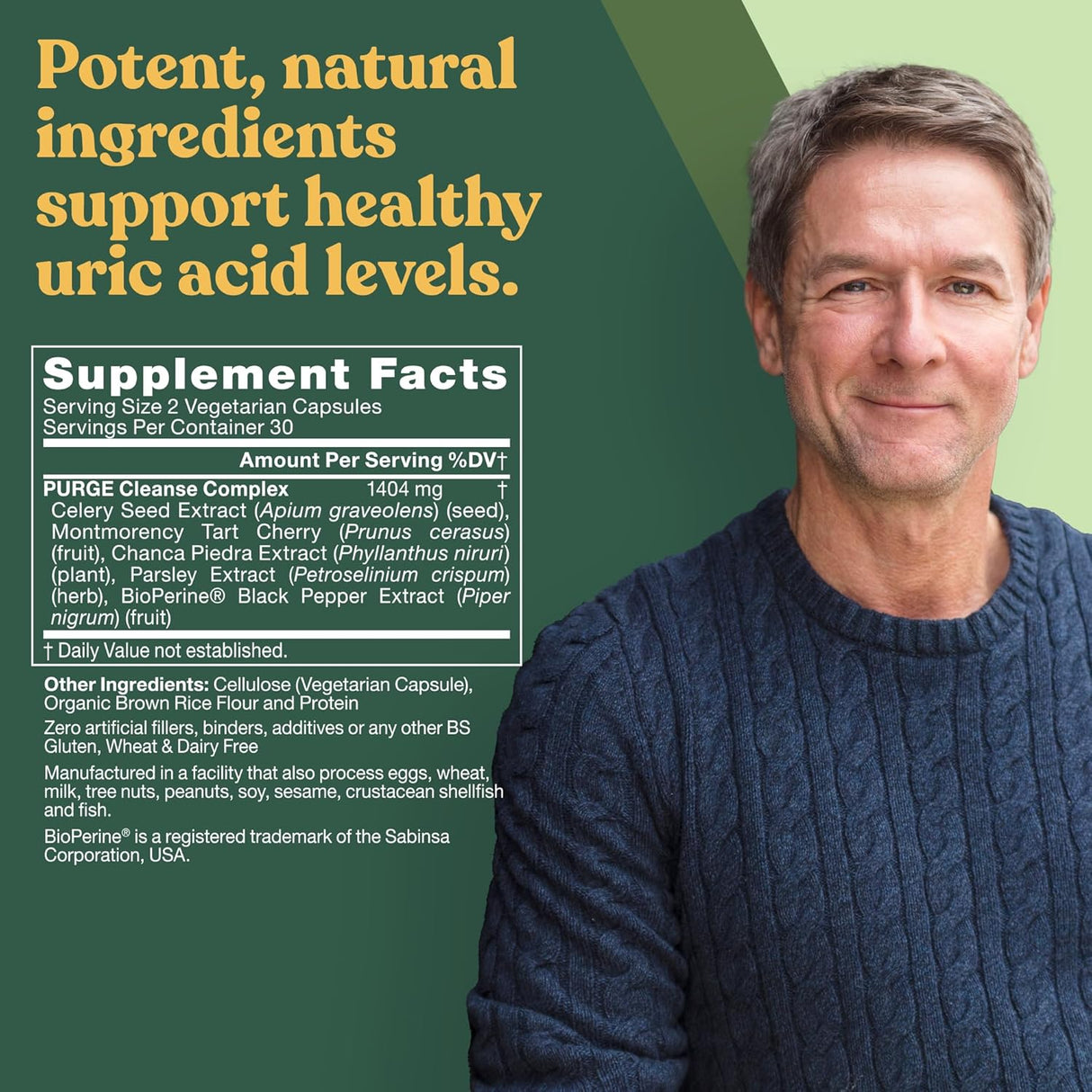 Desintoxica y limpia ácido úrico 120 cápsulas vegetarianas