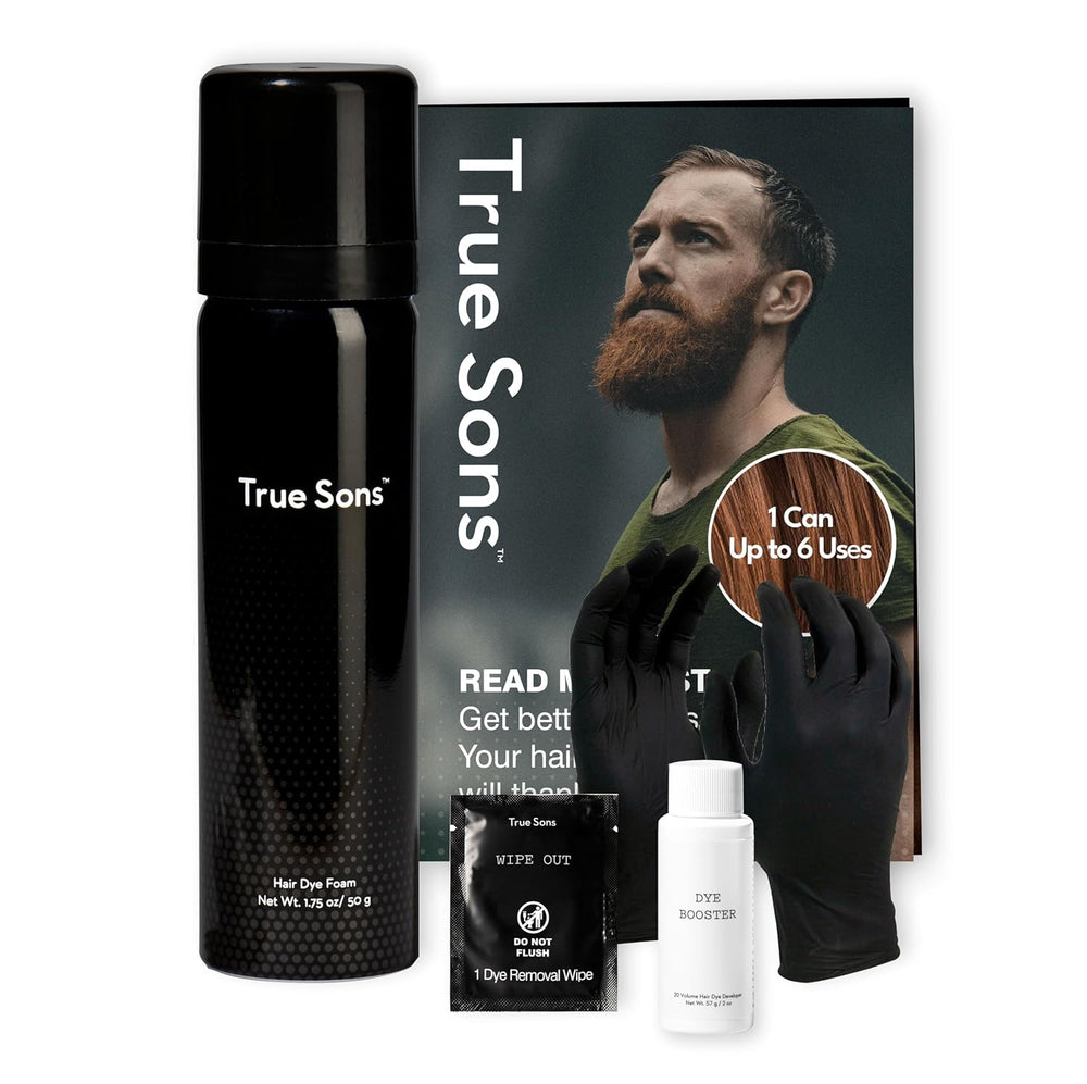 aspecto natural, sin esfuerzo,(Auburn),True Sons kit de tinte