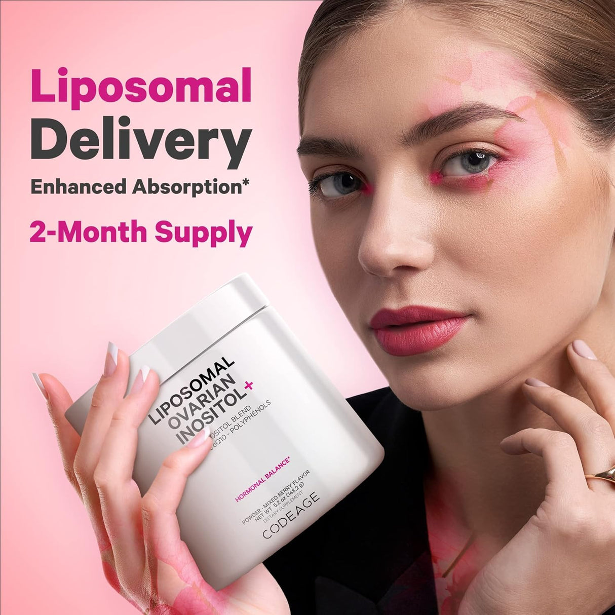 Suplementos en polvo de inositol ovárico liposomal sin OMG