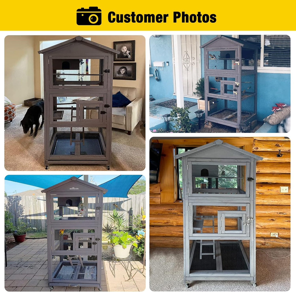 Jaulas para pájaros al aire libre ruedas incluidas