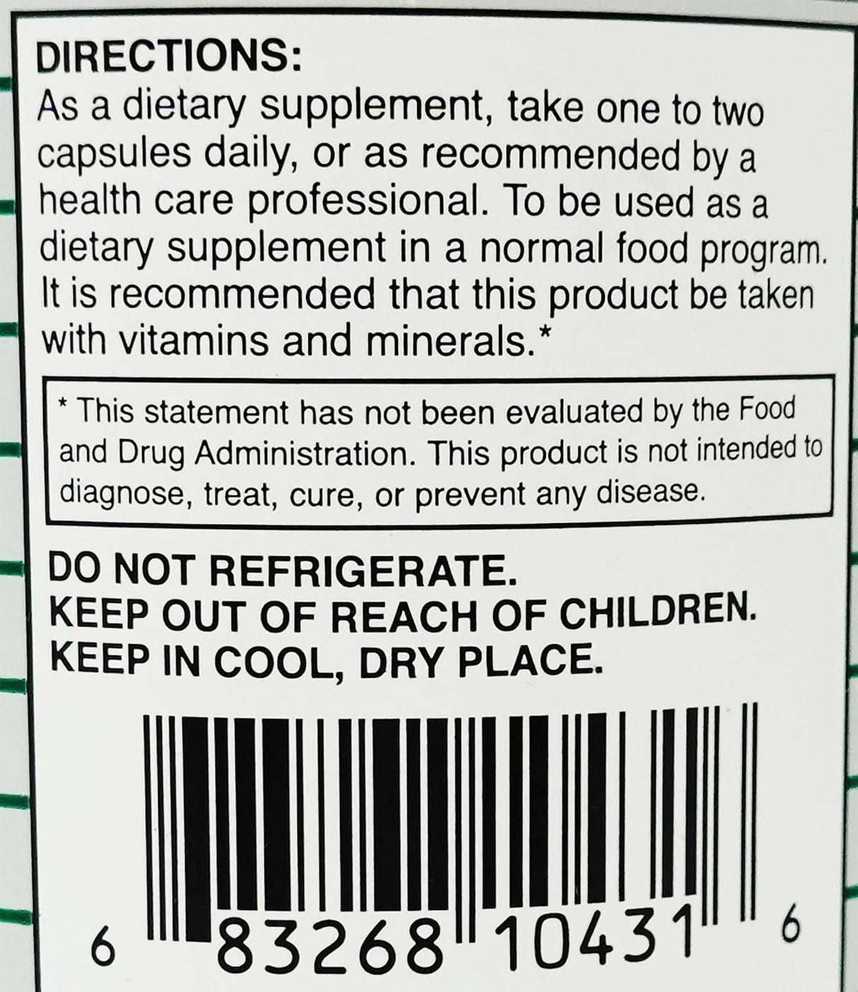 Pure L Glutamina 500 mg 250 cápsulas
