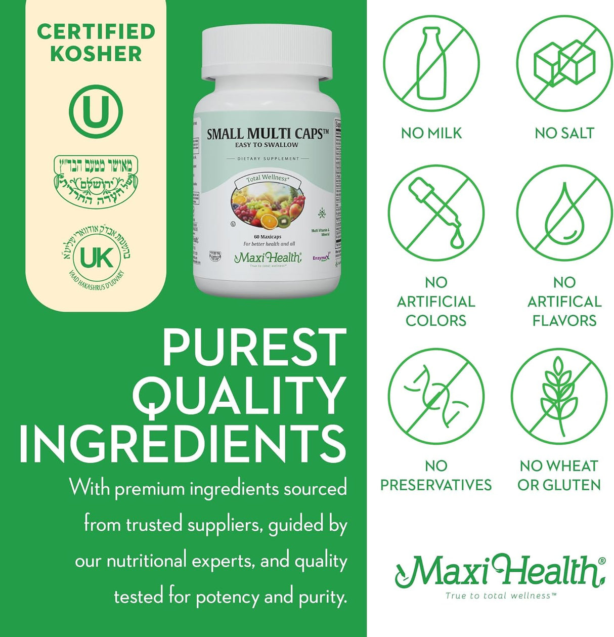 Suplemento Maxi Health Multivitamínico para mujeres hombres