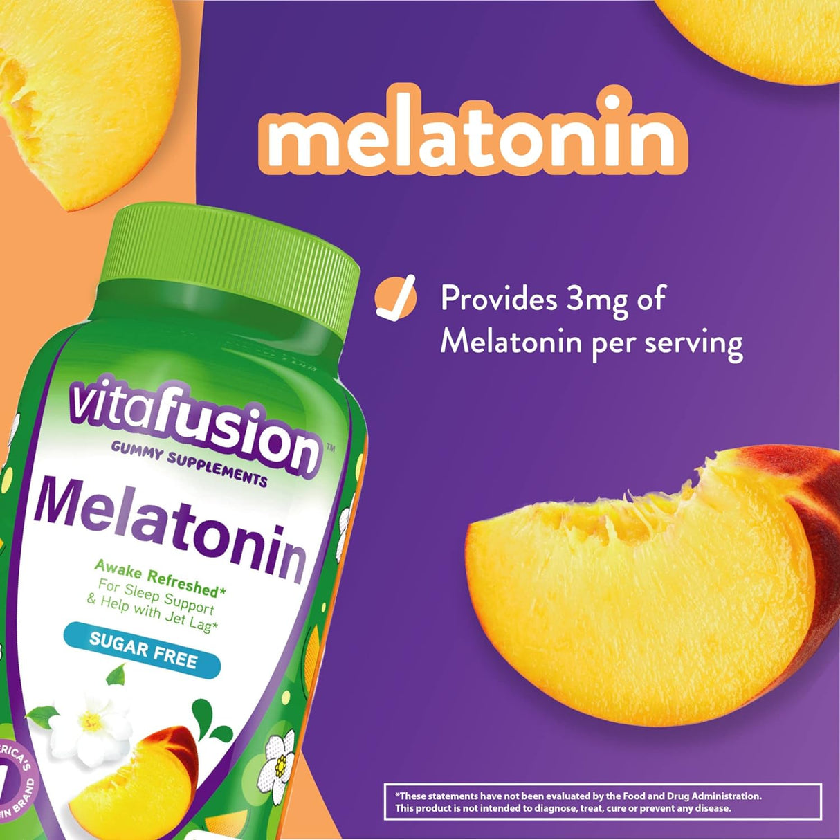 Vitaminas gomosas de melatonina de 140 ct Vitafusion