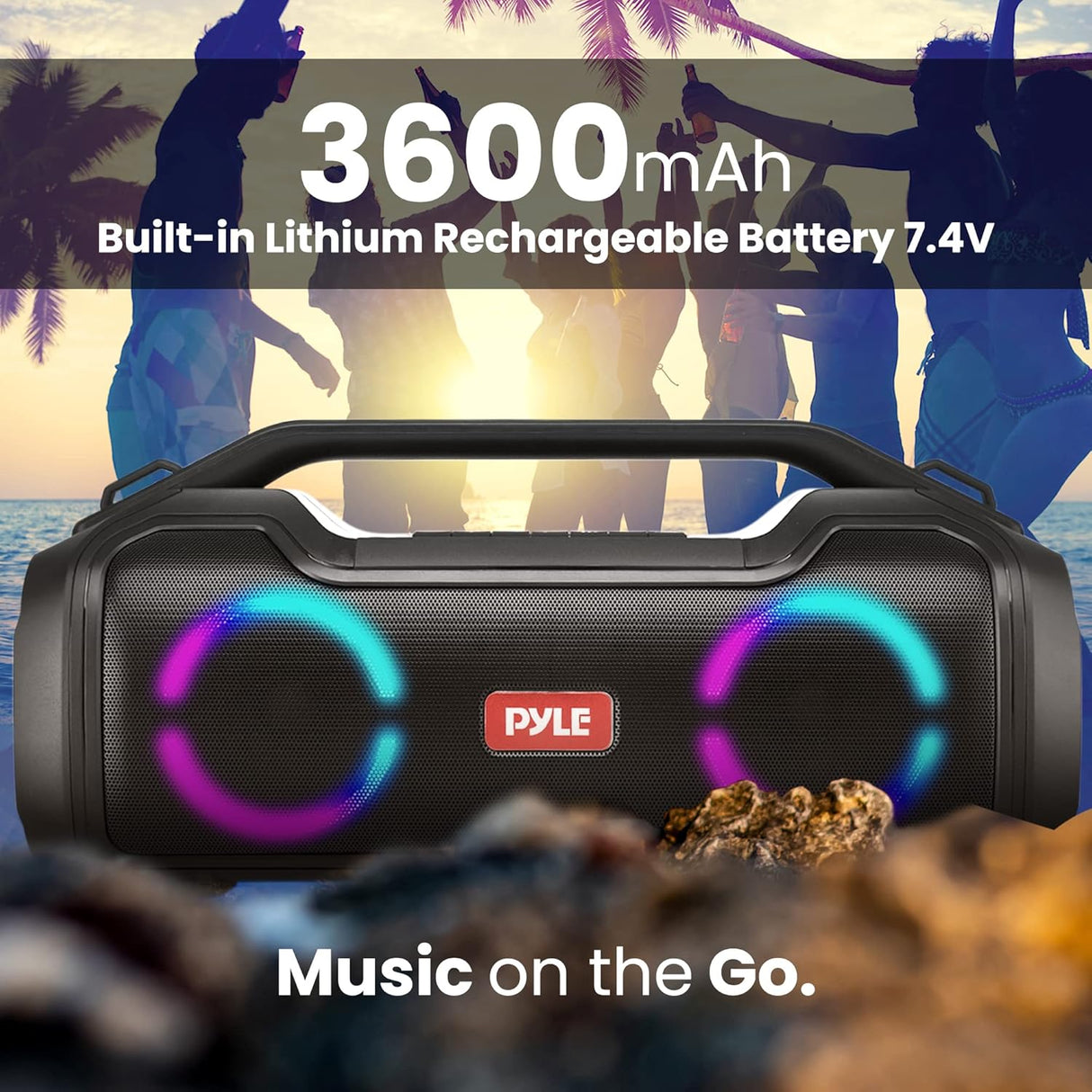 Parlante Portátil inalámbrico portátil PYLE-HOME PSBWP4