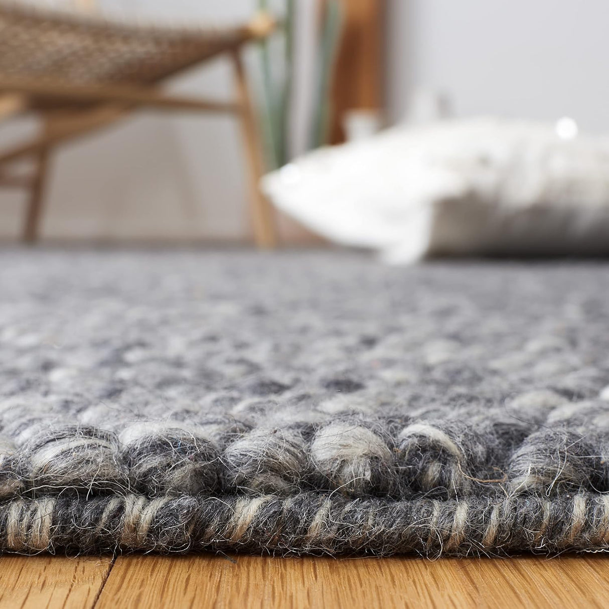 Alfombra de área, lana hecha a mano, ideal para áreas de alto tráfico, modelo NAT620H