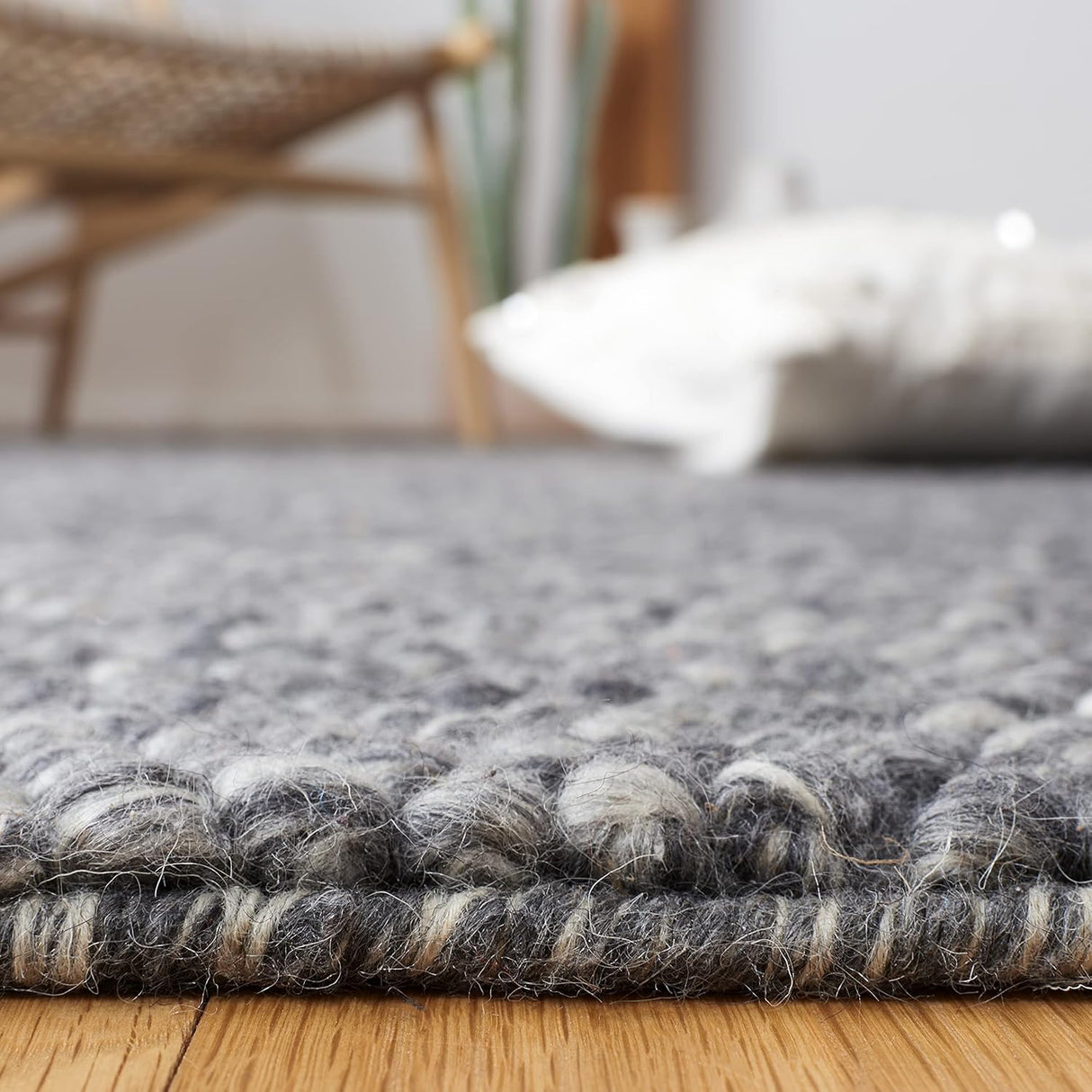 Alfombra de Área Natura - Lana Hecha a Mano, Ideal para Tráfico (NAT620H)