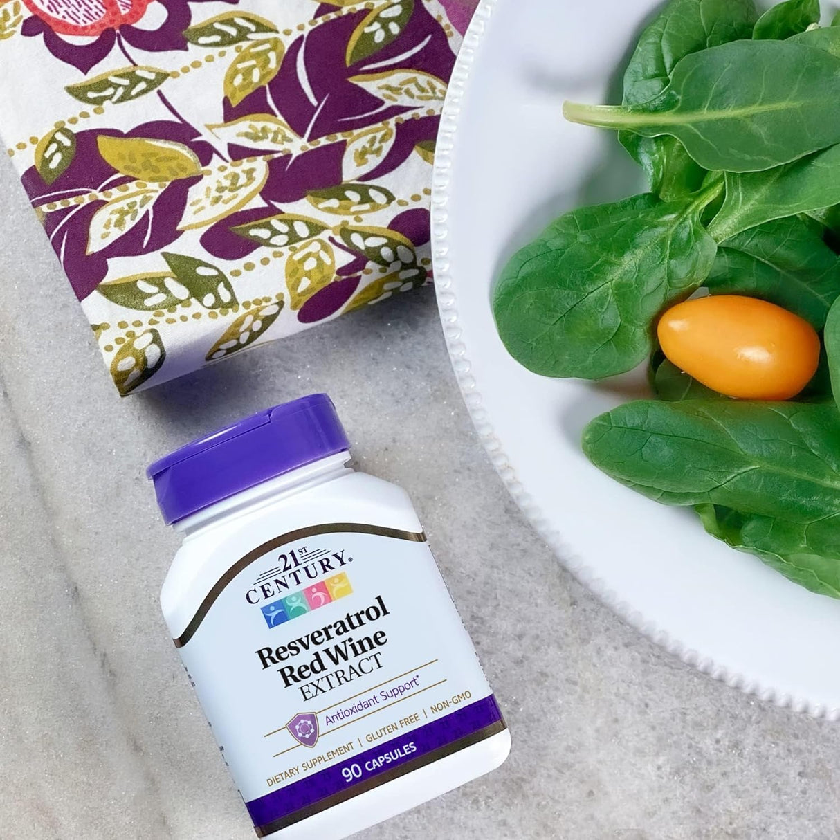 Suplemento Cápsulas de extracto de vino tinto de resveratrol