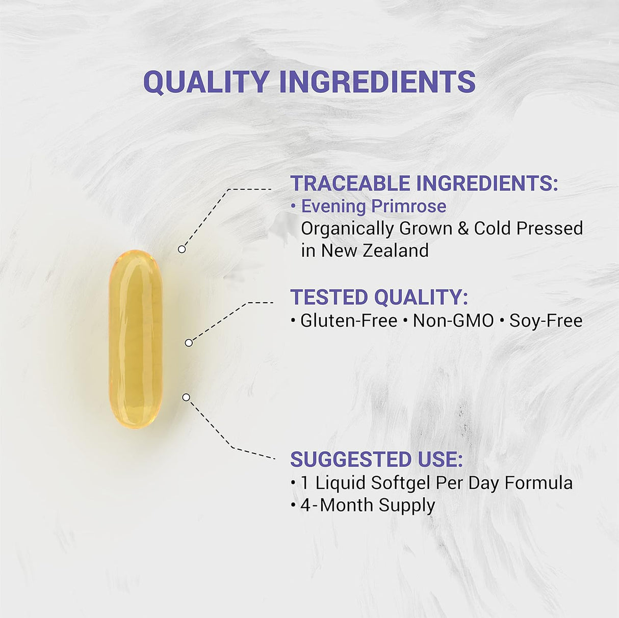 Suplemento Naturalis Aceite de onagra (1300 mg) 120 cápsulas