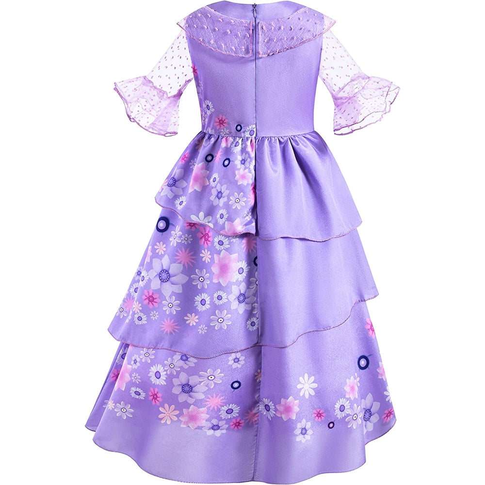 Disfraz de princesa Mirabel Isabella Encanto 6-7 años