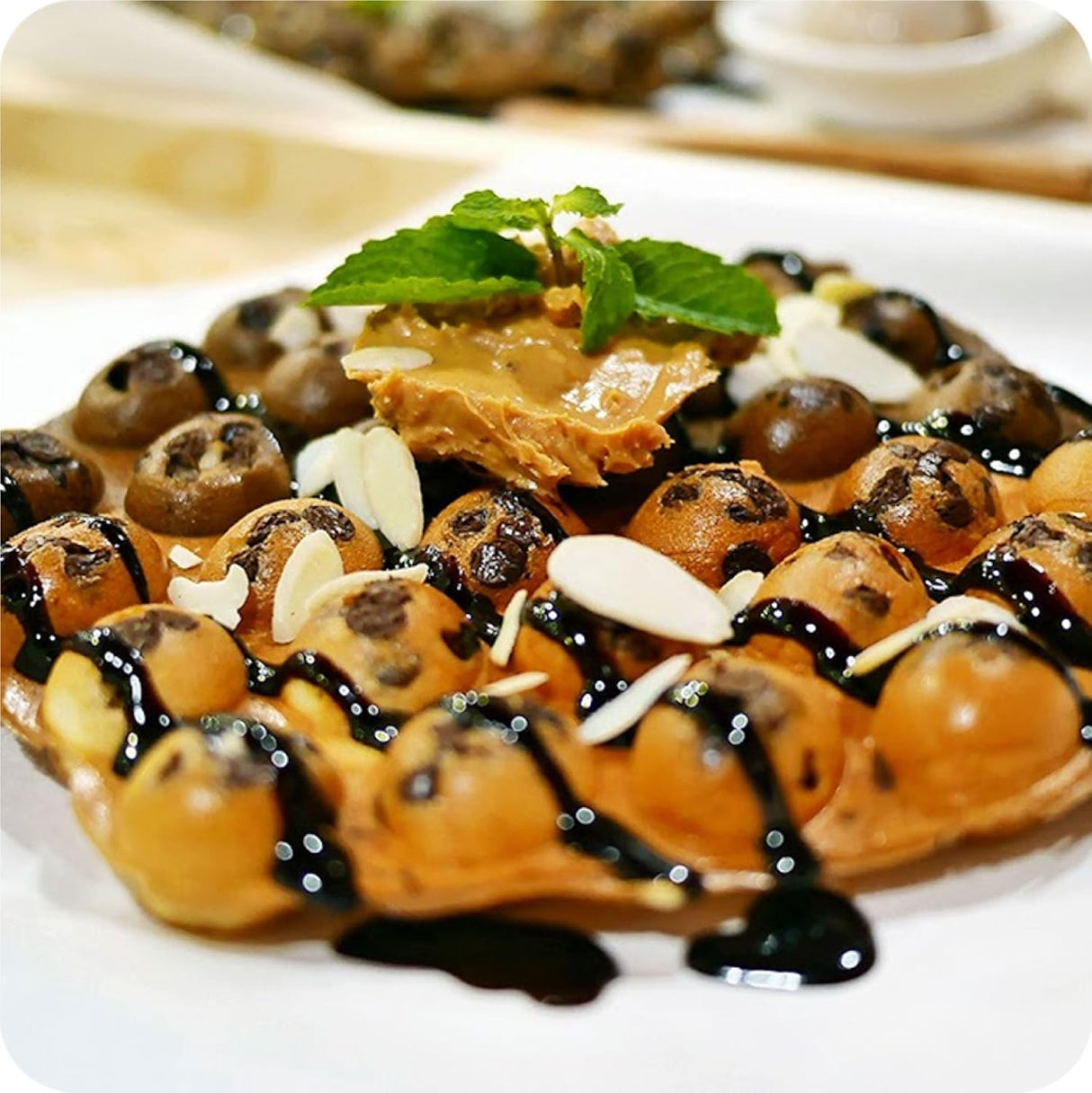 Máquina de Waffles de Huevo Hong Kong StarBlue 760W 120V