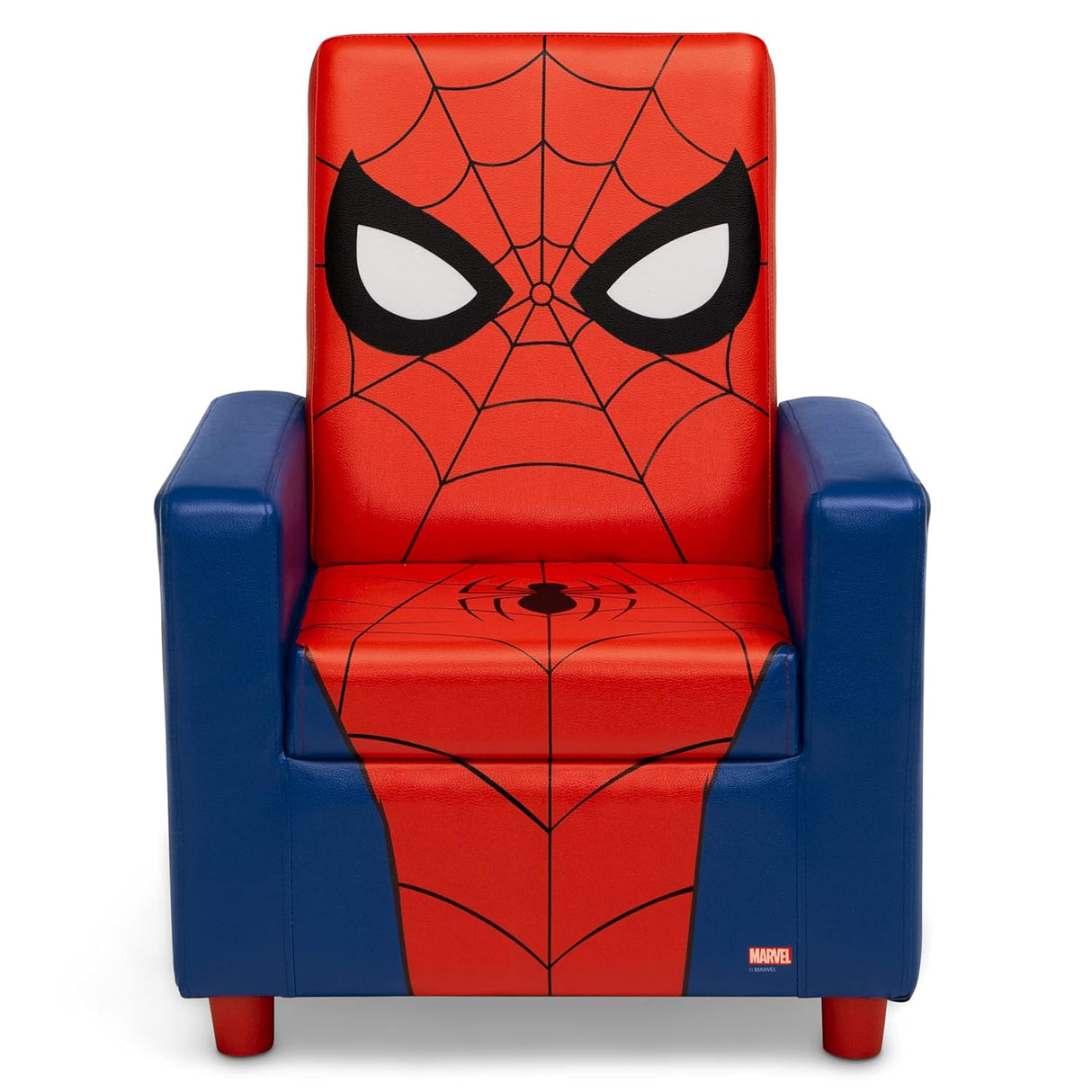 Delta Children Silla con respaldo alto, Spider-Man de madera