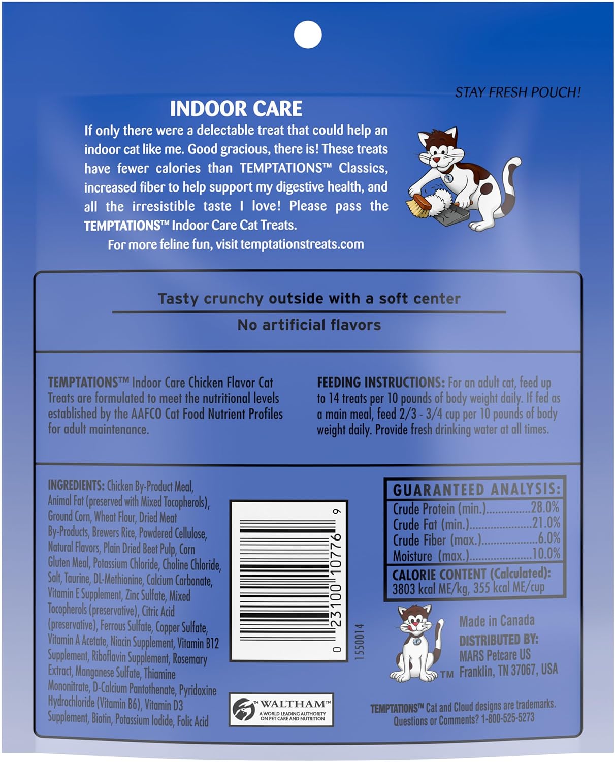 Golosinas para gatos crujientes y suaves, sabor a pollo