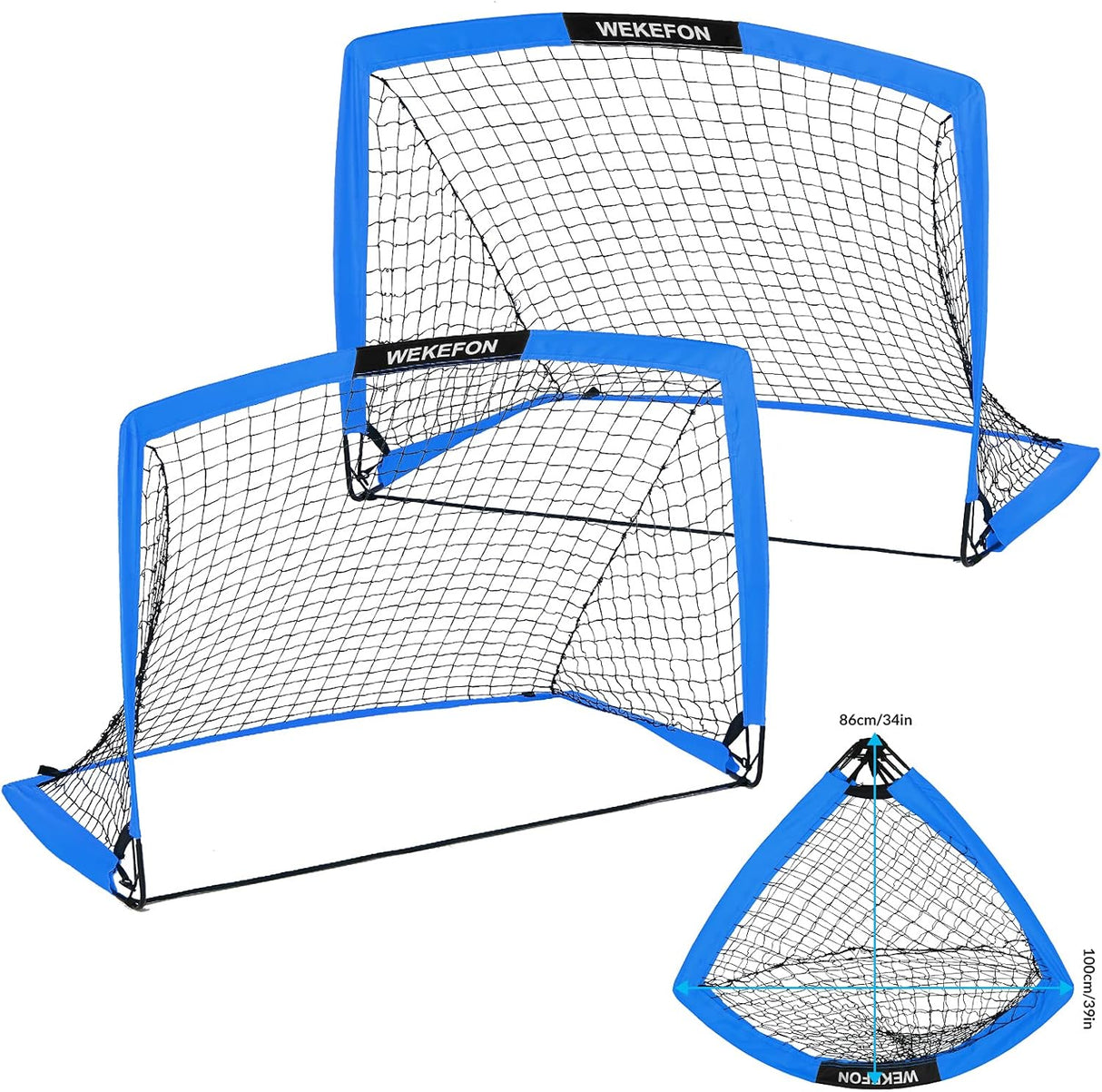 WEKEFON Porterías de fútbol para patio trasero