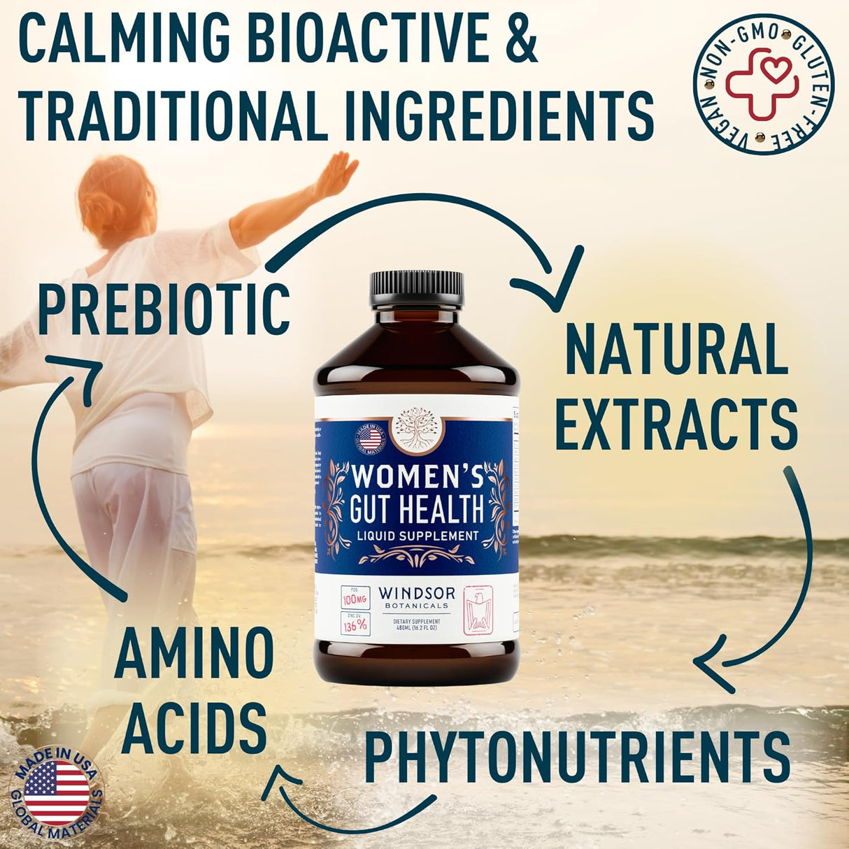 Suplementos de salud intestinal WINDSOR BOTANICALS