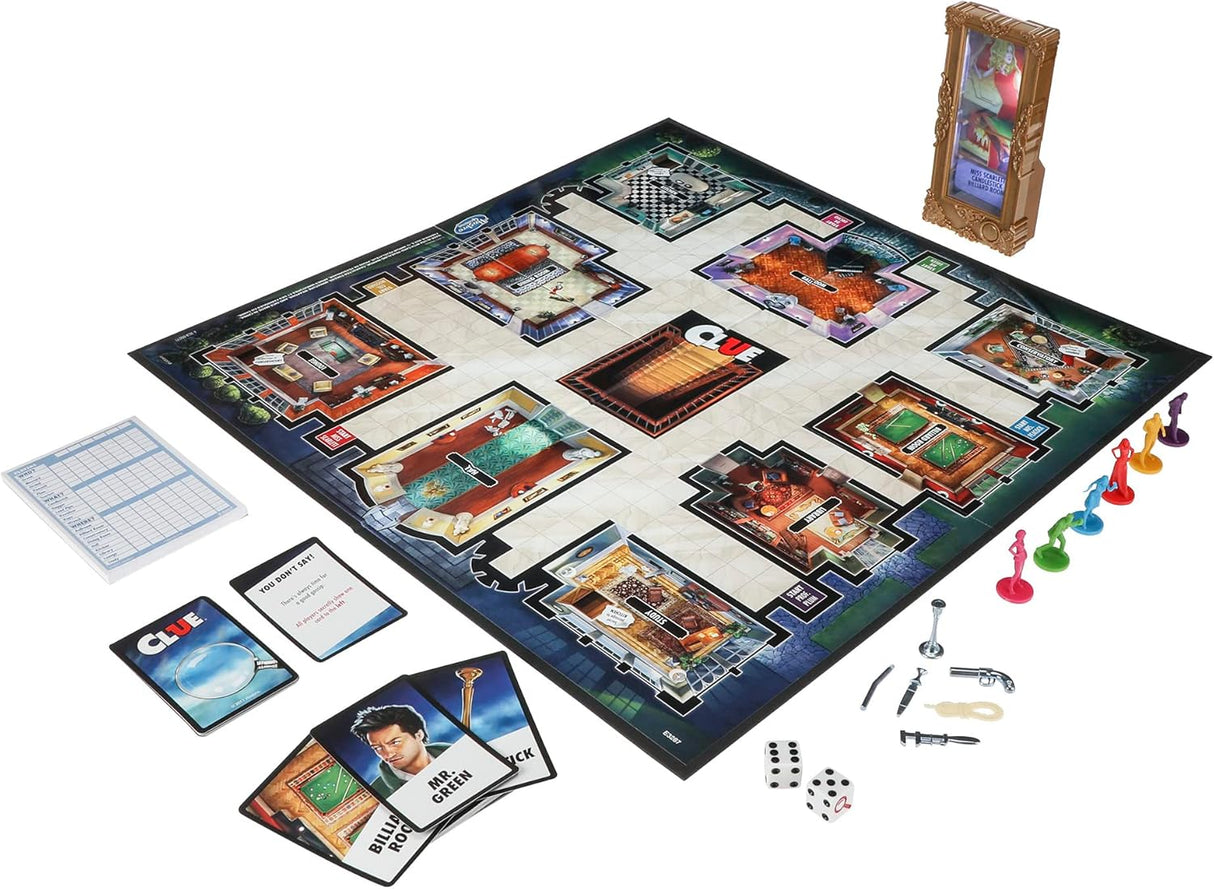 Juego de Misterio Clue de Hasbro, 2-6 Jugadores, 8+ Años