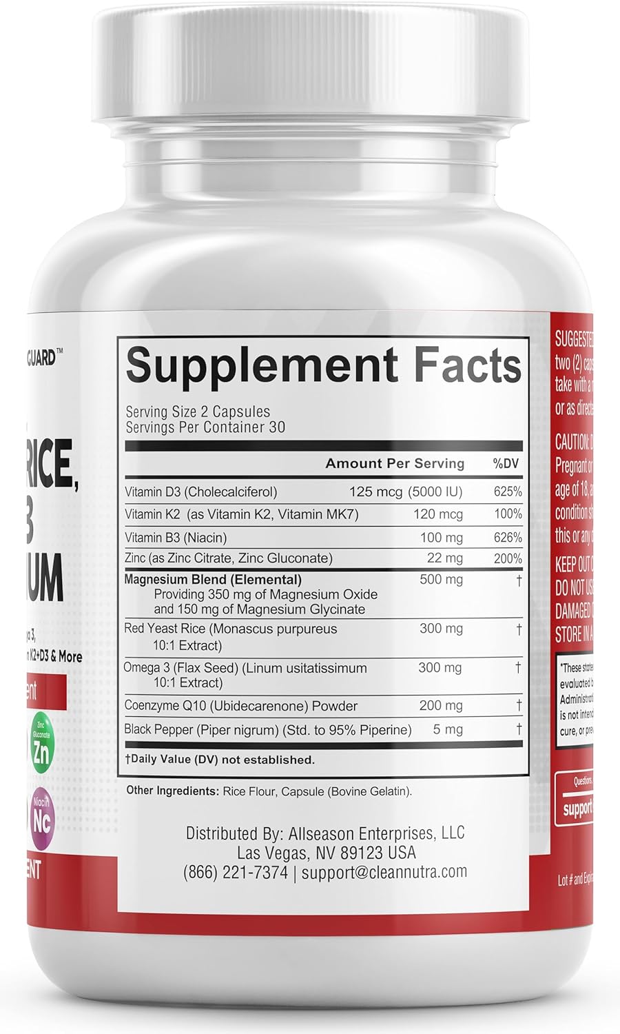 Suplemento Nutricional Clean Nutraceuticals CoQ10 200mg 60 ct