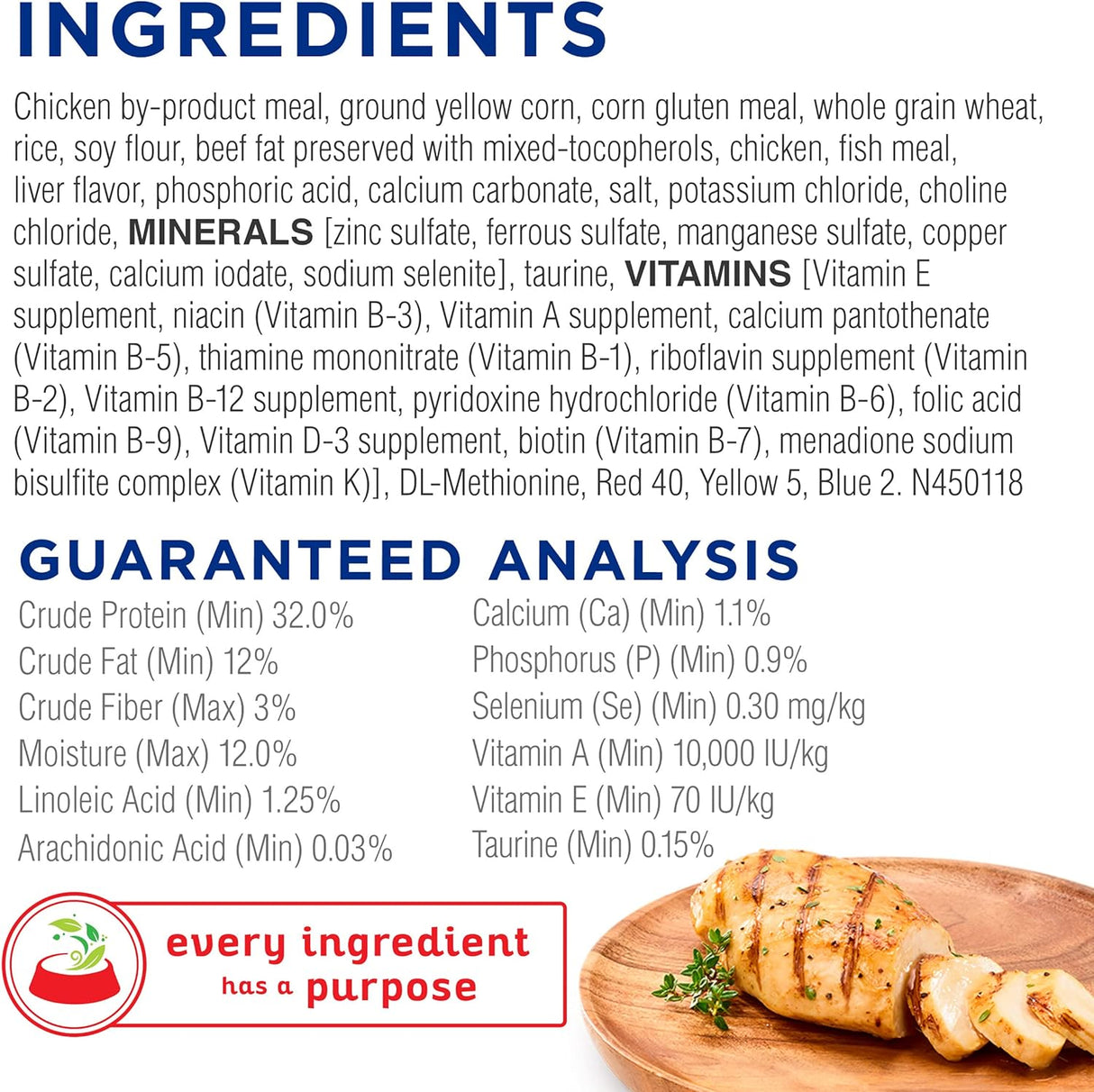 Purina Cat Chow Alimento seco para gatos alto en proteínas, completo - (4) bolsas de 3.15 libras