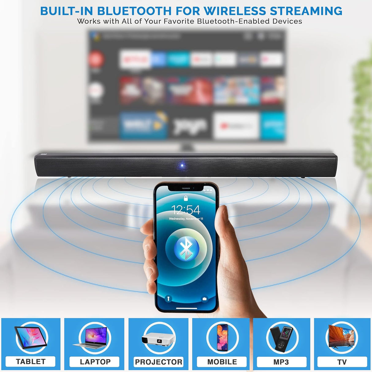 Barra de sonido PYLE-HOME PSBV110B