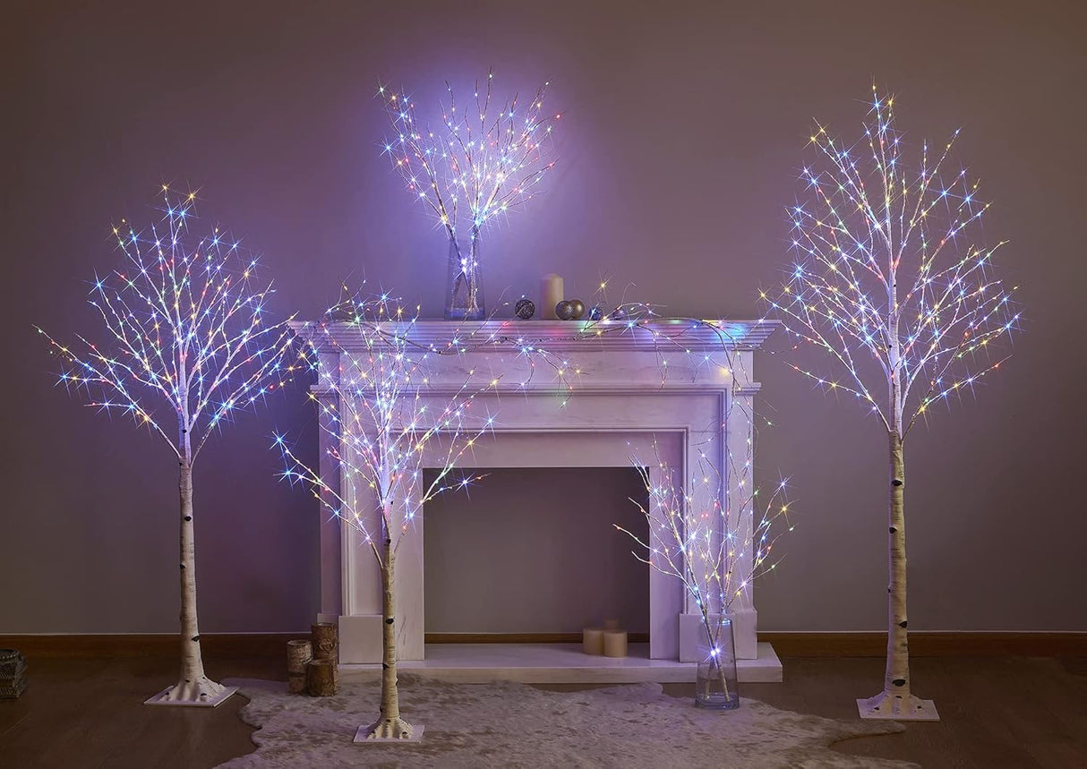 Árbol de Luz LED Birchlitland 4FT 200L Decoración Navideña