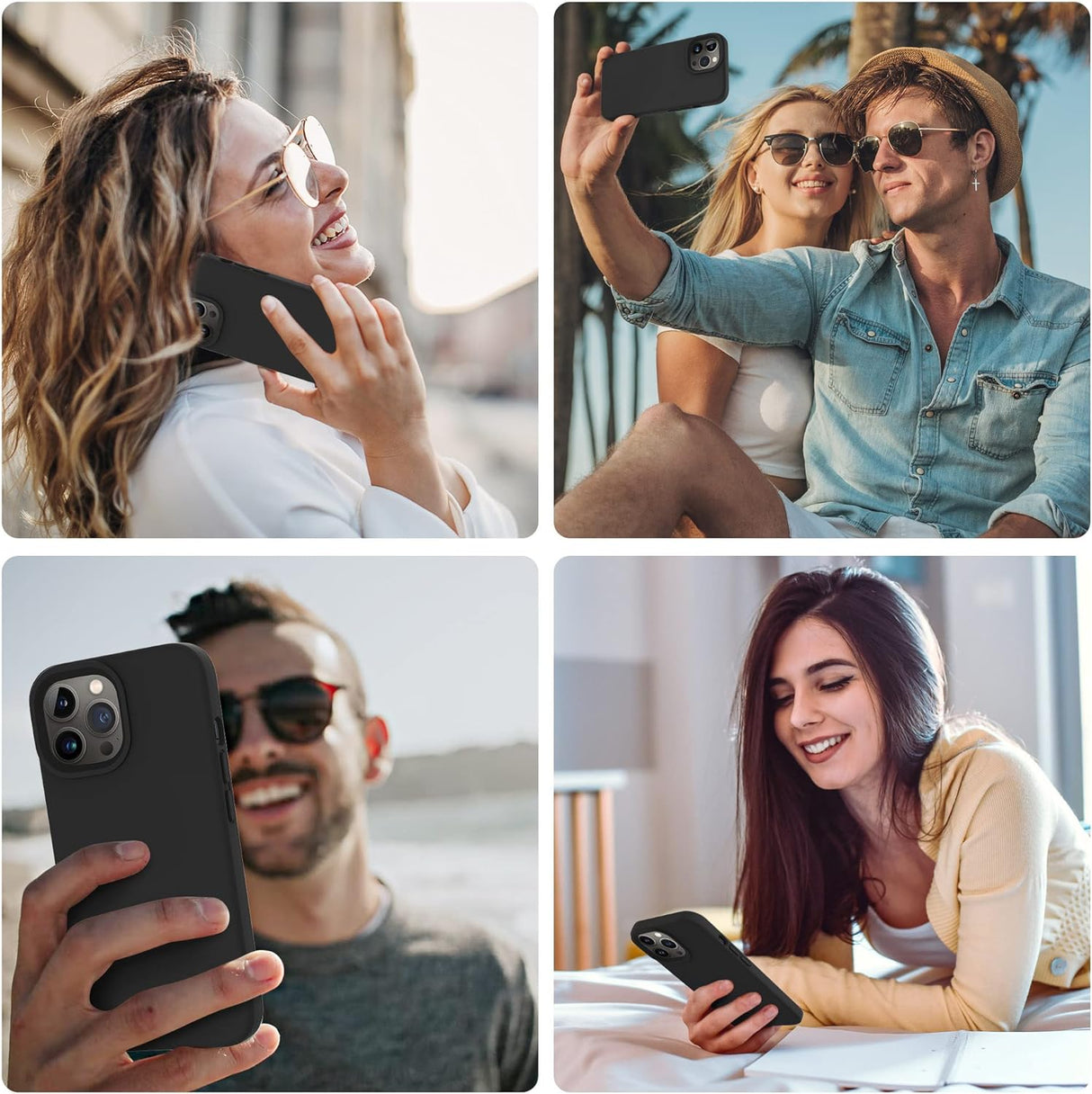 Funda diseñada para celular de silicona a prueba de golpes