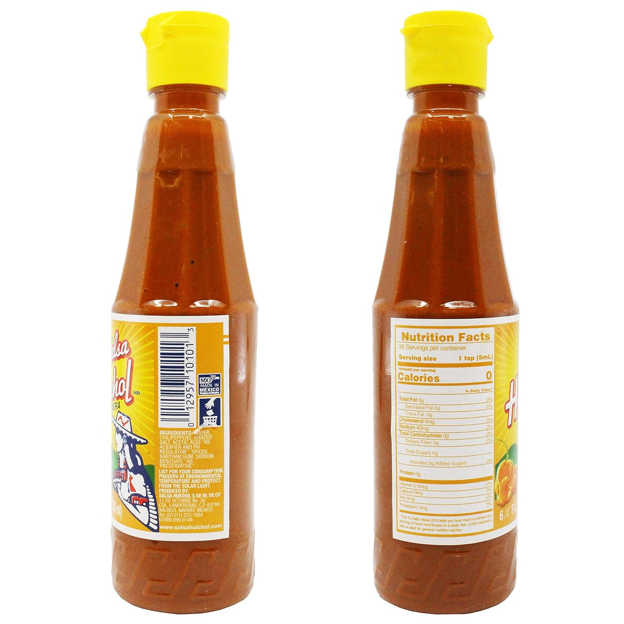 Salsa Huichol Habanera Salsa Picante 6.5 oz Botella