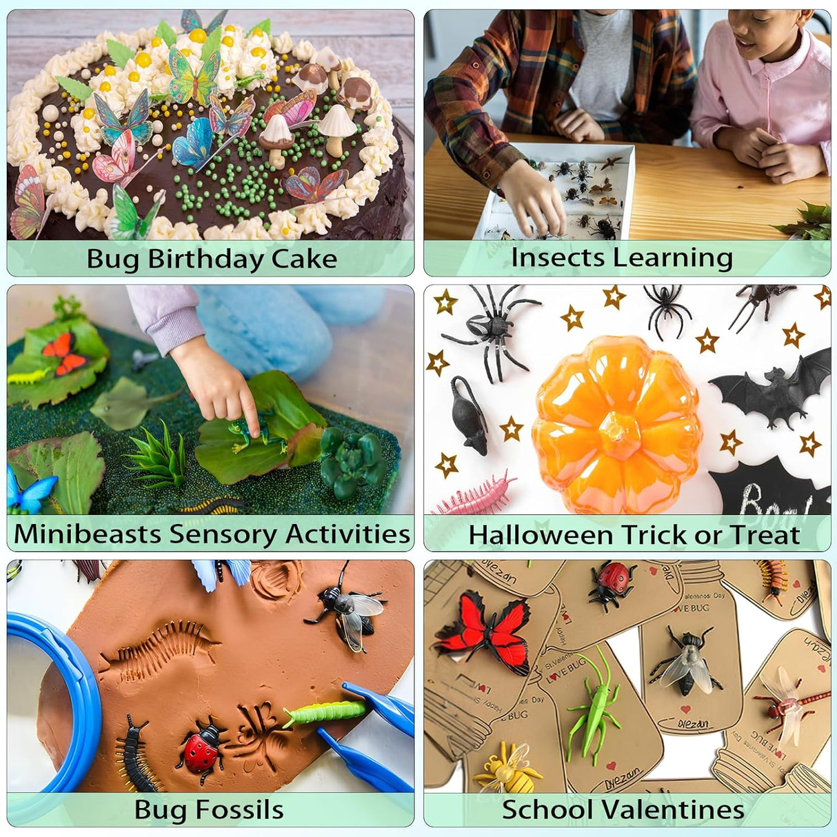 Juguetes de Insectos Falsos Coopay, 78 Piezas, Diversión y Educación