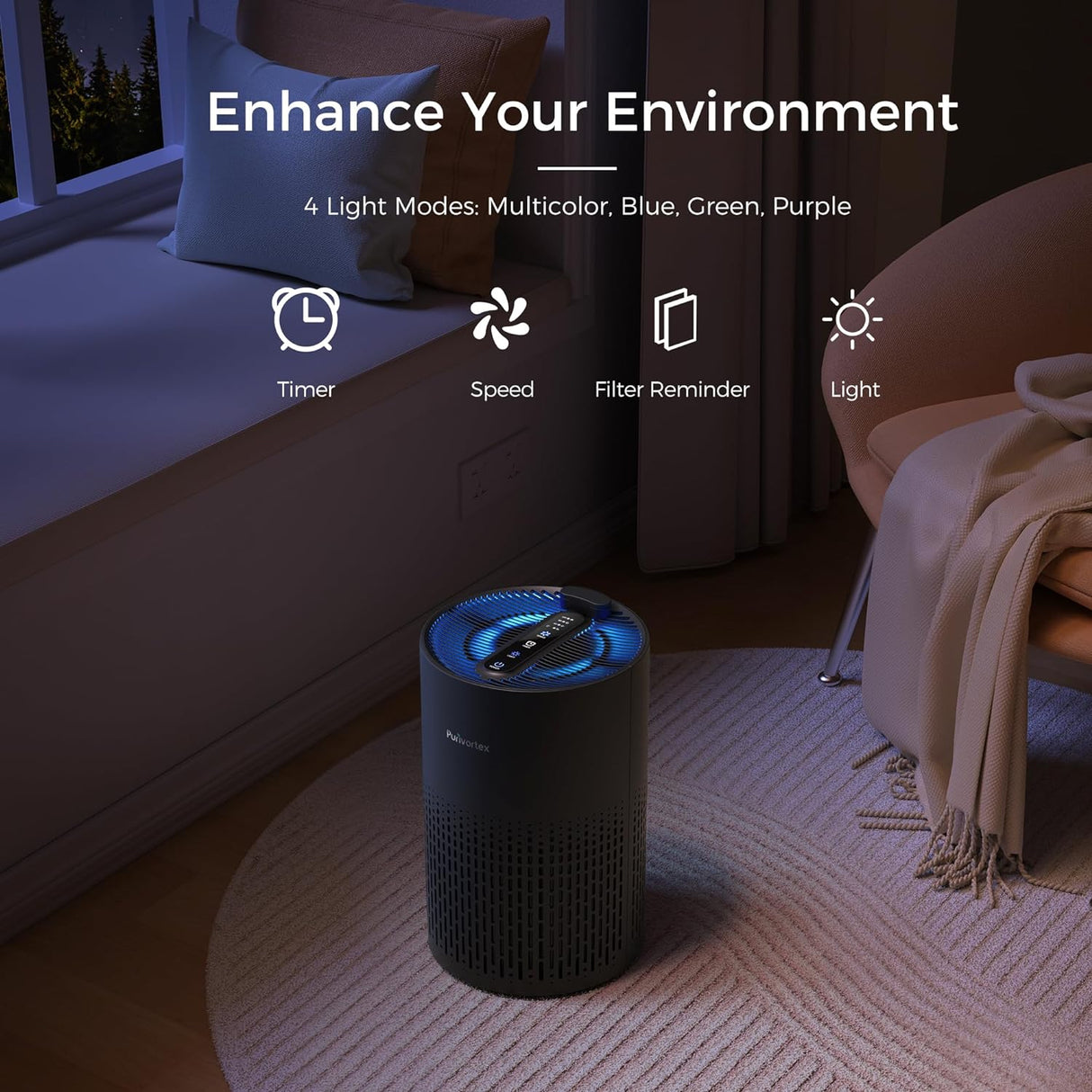 Purificador de Aire HEPA - Filtro Ozone Free - Modelo AC400