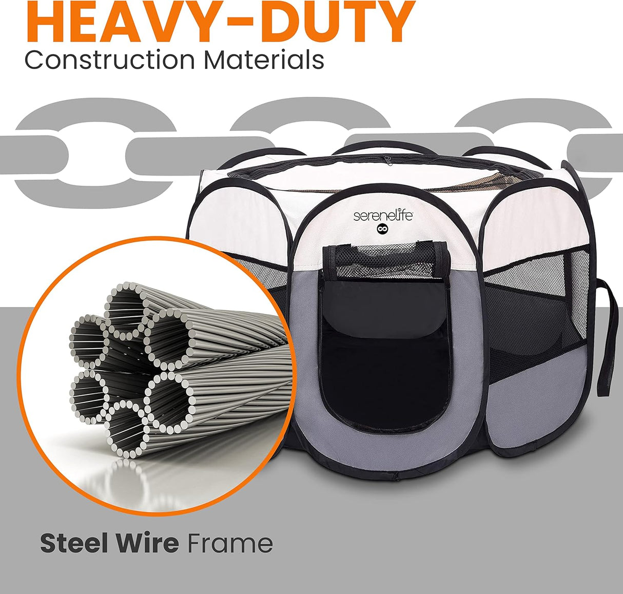 Casa para Perros plegable portátil SERENELIFE SLPTLB106