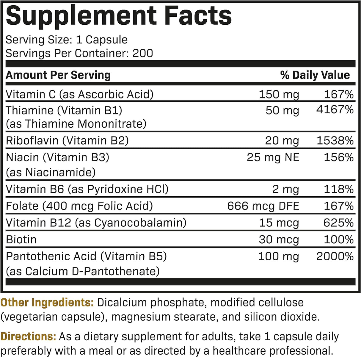Complejo de Vitamina B y C, Apoyo Energético e Inmunológico