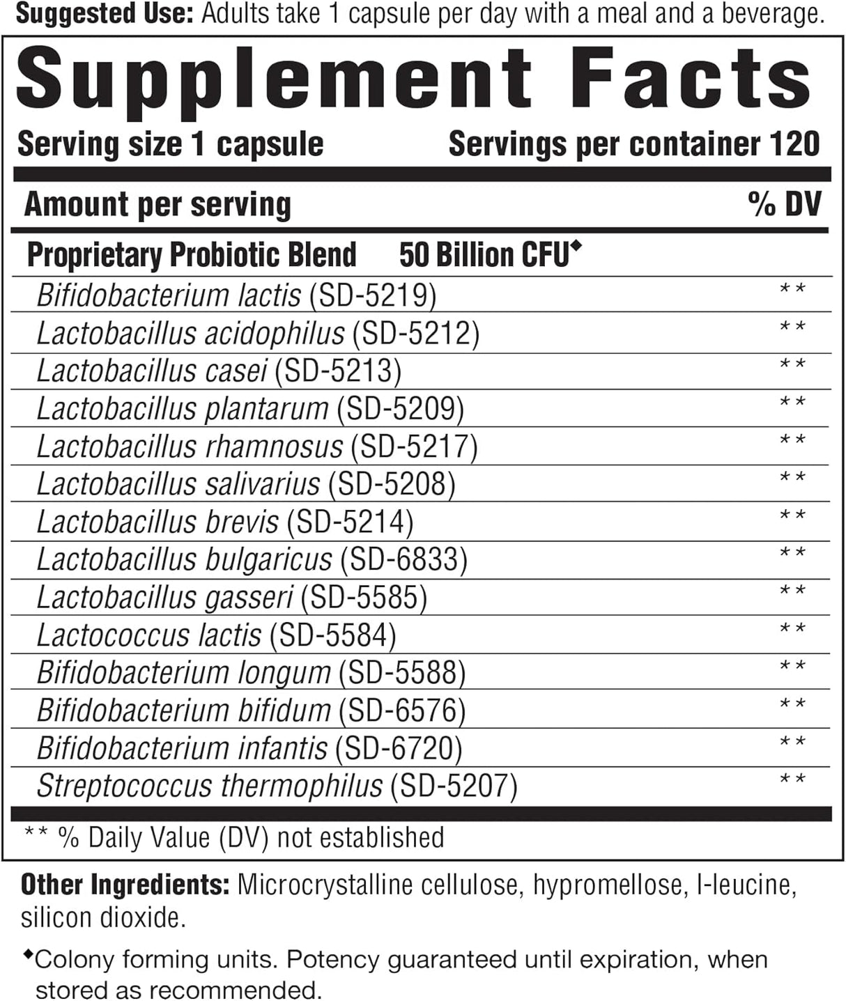 Suplementos Flora 50-14 Clinical Strength 14 cepas vegano