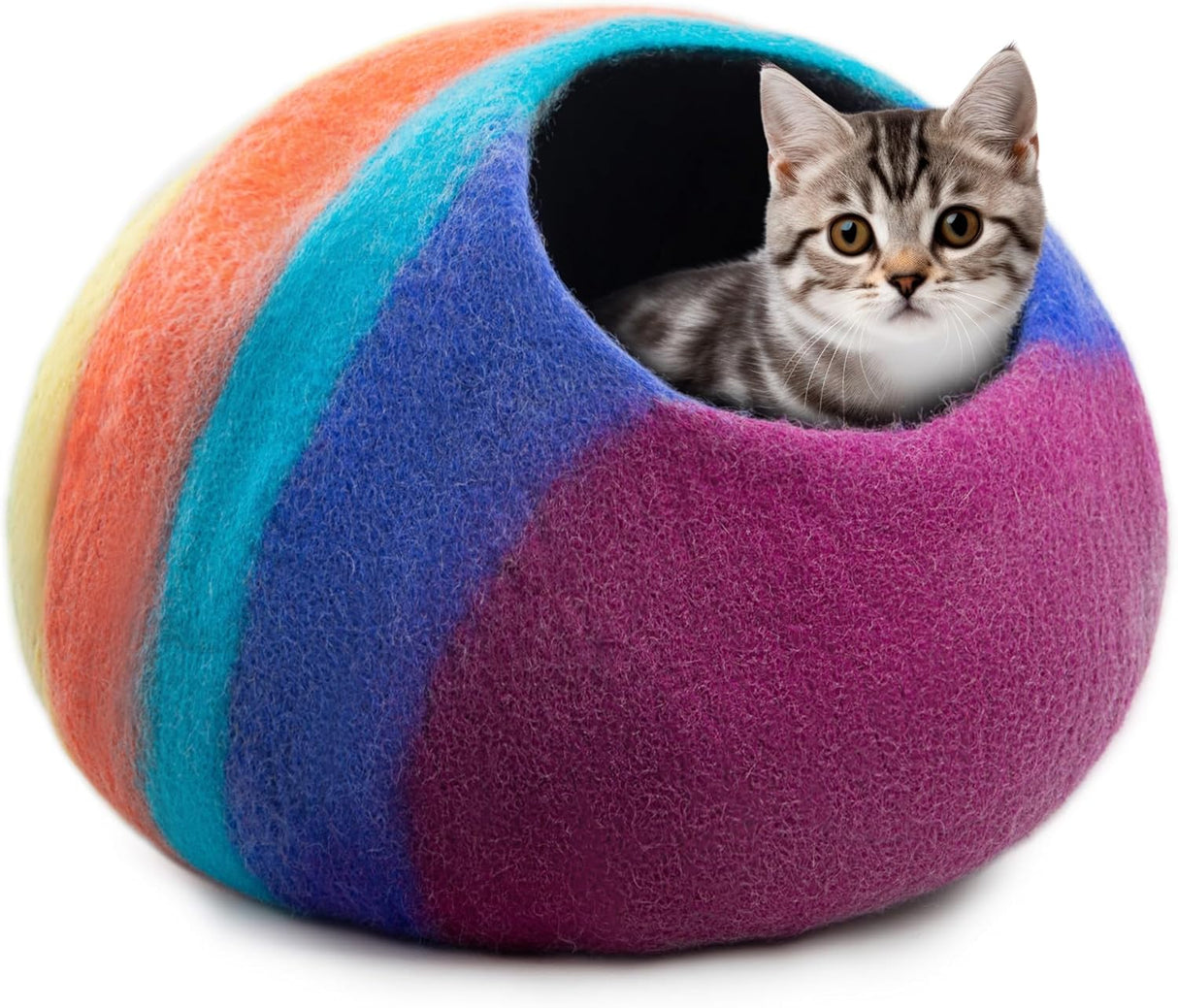 Cueva de Gato Premium de Woolygon - 100% Lana Merino, Plegable