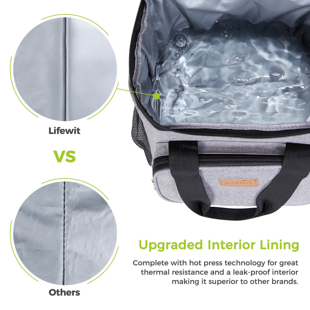 Bolsa de almuerzo con aislamiento Lifewit 24-Large