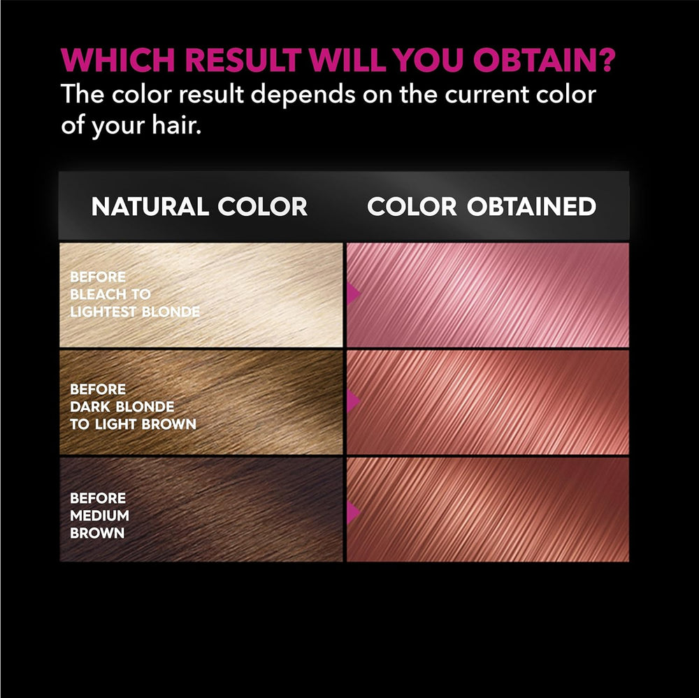 color brillante,cuarzo rosa oscuro, 2 unidades Garnier
