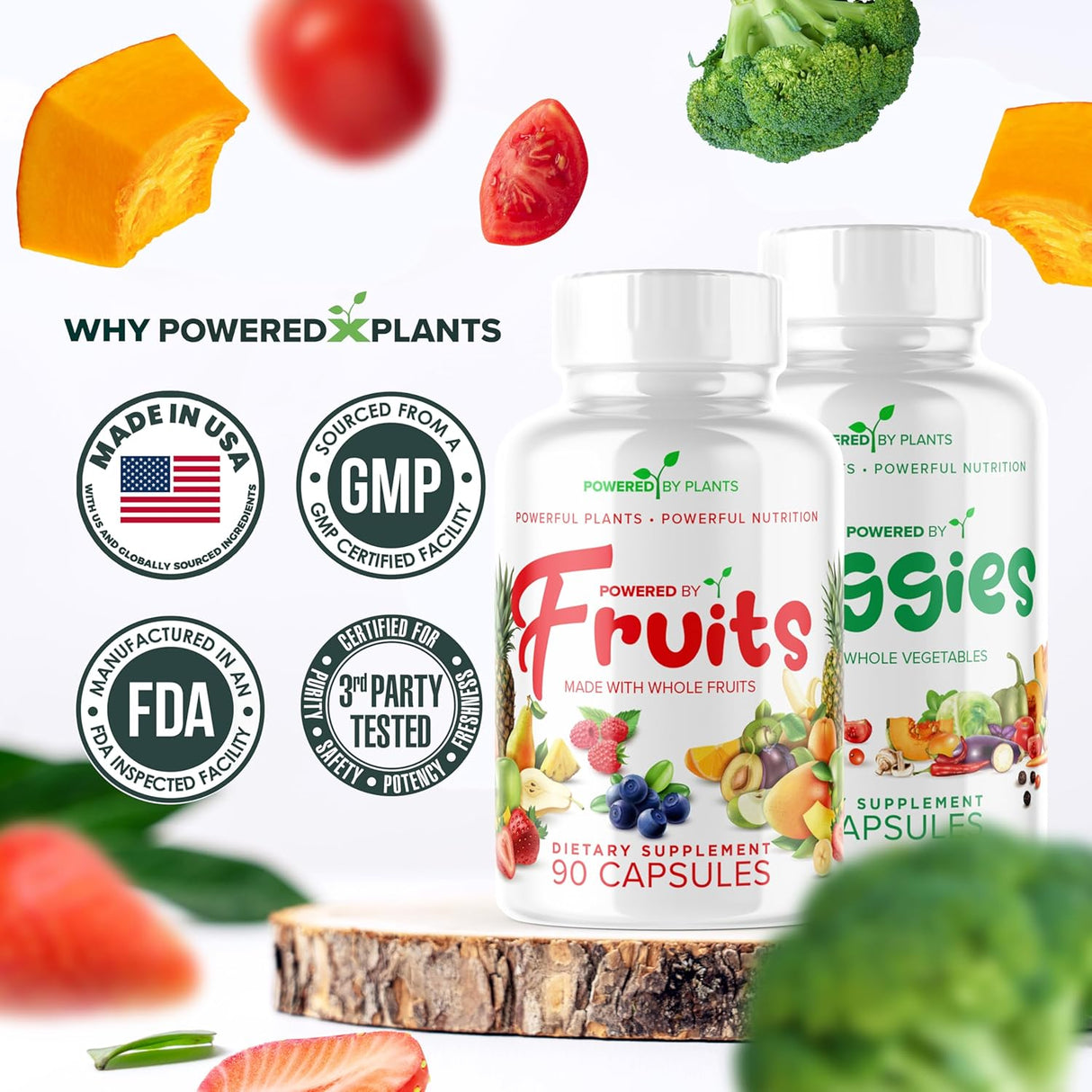 Cápsulas de Frutas y Verduras - Suplemento Natural - Pack 2
