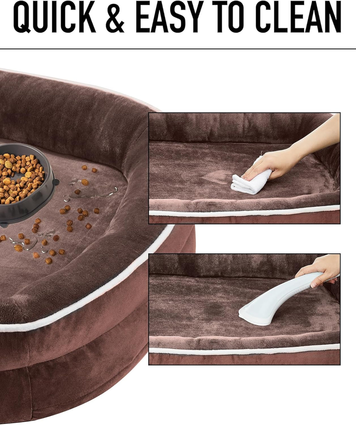 Cama ortopédica para perros grandes, soporte de espuma, modelo X