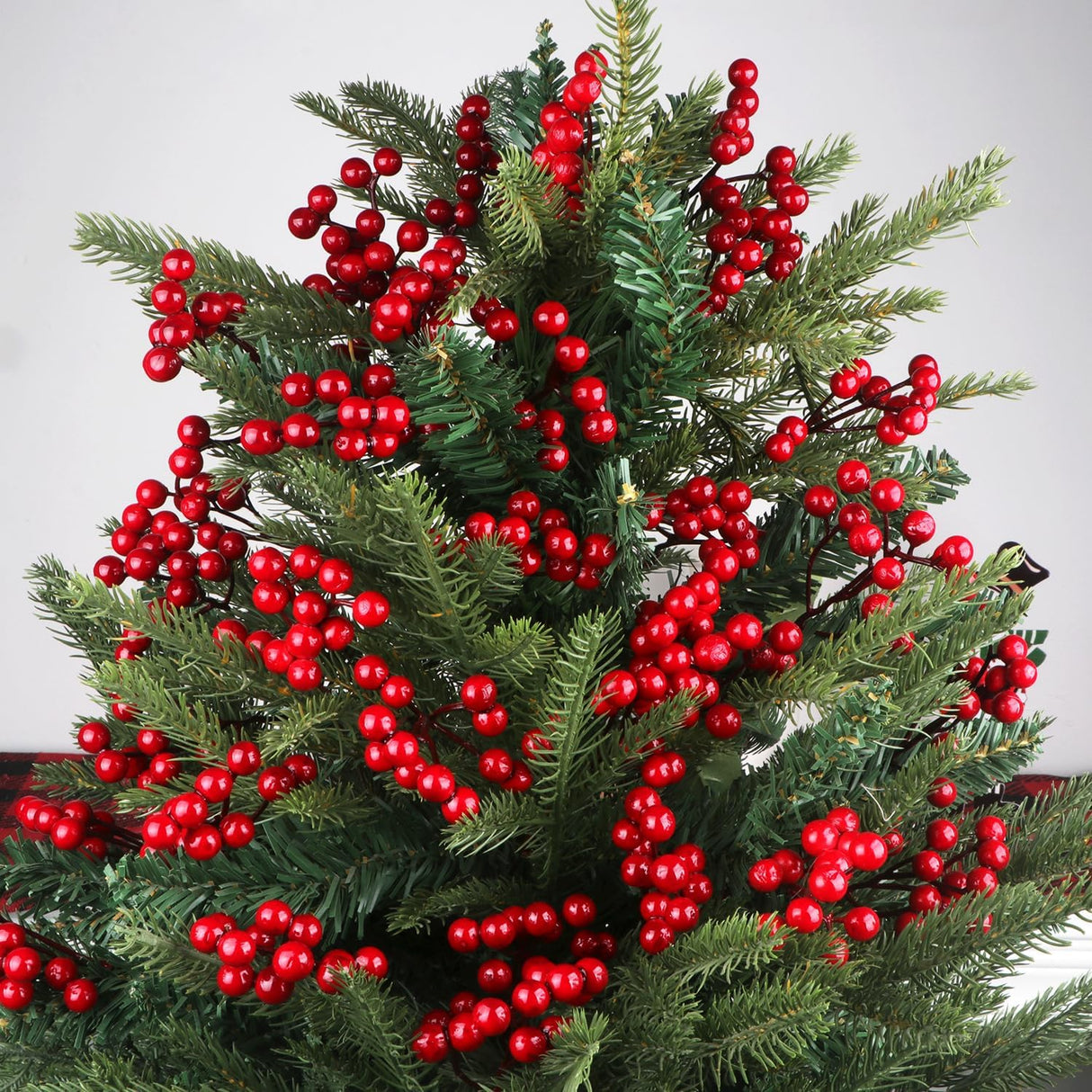 YIYA 36 Pzs Ramas Artificiales de Baya para Decoración Navideña