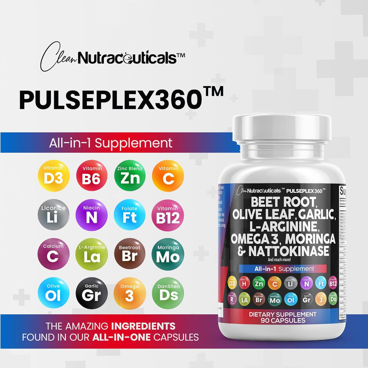 Suplemento Nutraceuticals de raíz de remolacha 6000 mg