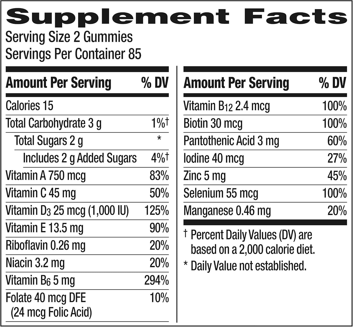 Suplemento Centrum MultiGummies Gummy para hombres, 170 und